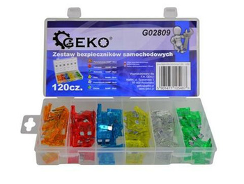 Set of automotive fuses 120sz