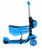 Hulajnoga trójkołowa 3w1 LED niebieska