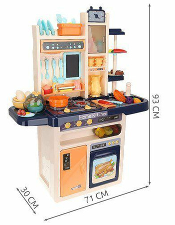 Kuchnia zabawkowa 93cm granat + para 