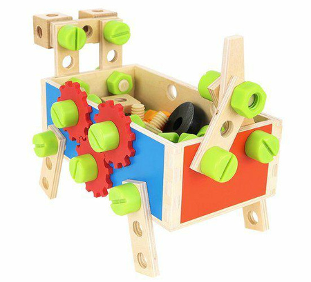 Warsztat drewniany skrzynka zabawkowy   