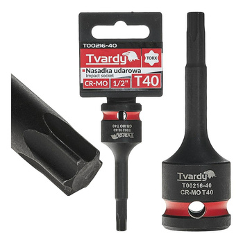 Nasadka udarowa TORX 1/2" T40 CR-MO