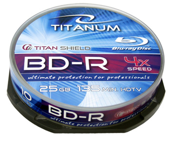 Płyty Bd-R Titanum 25Gb X4