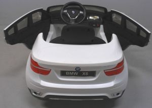 Autko Samochodzik BMW X6 białe koła Eva