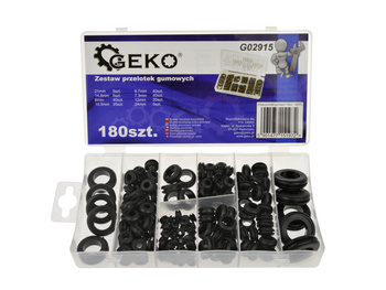 Zestaw przelotek gumowych 180szt