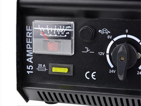 Prostownik samochodowy 6/12/24V 15A