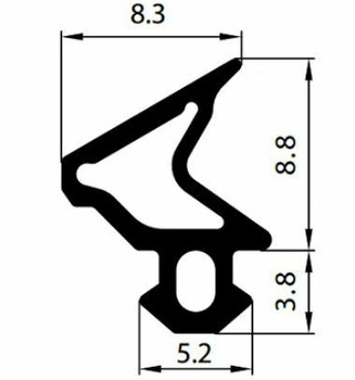 Uszczelka do okien gruba s-1110
