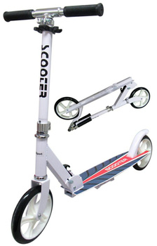 Hulajnoga biała koła 20cm do 100kg HQ