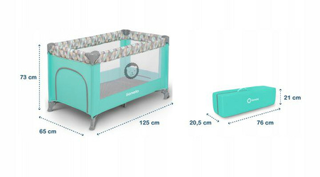 Łóżeczko turystyczne Lo-ADRIA TURQUOISE
