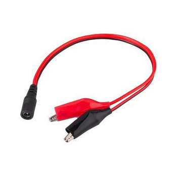 Kabel 1 x Gn.DC 2,1/5,5-krokodylki 25cm