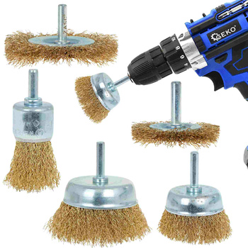Zestaw szczotek drucianych do wiertarki