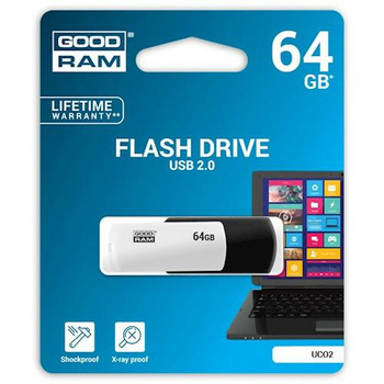Goodram Pendrive 64Gb Usb czarno-biały