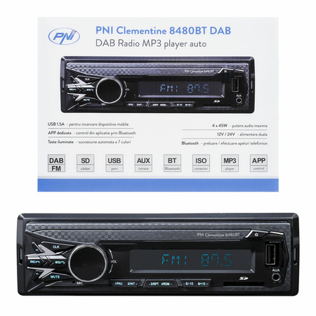 Radio Samochodowe Pni 8480BT DAB 12/24V