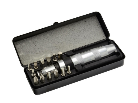 Wkrętak udarowy z bitami 15el 30252