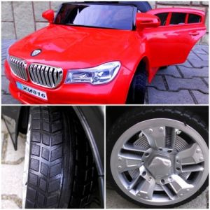 Samochodzik VMX826 czerwony miękkie koł