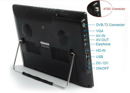 Telewizor Led 14"  HD DVB-T2 ATSC