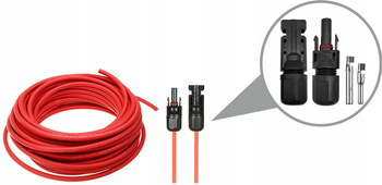Przedłużacz solarny 1x6,00mm2, 0,6/1kV  