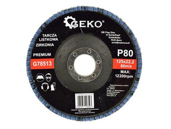 Tarcza listkowa"CYRKON" 125mm P80 PREMIU