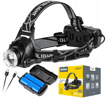 Akumulatorowa latarka czołowa Rebel -   