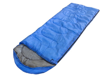 Śpiwór turystyczny z kapturem mumia moro