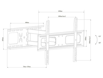 Uchwyt do telewizora  TV 32"-65"        