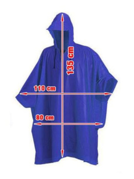 Ponczo Przeciwdeszczowe Rowerowe Niebies