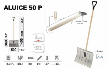 Łopata do śniegu zgarniacz ALUICE 50 P 