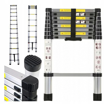 Drabina teleskopowa aluminiowa 2,6m     