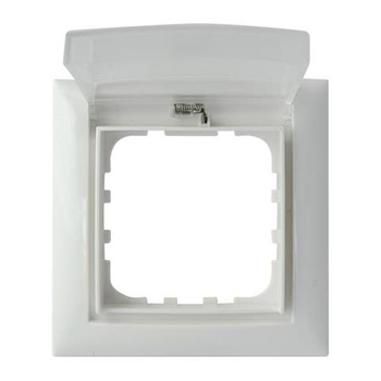 Ramka 1-krotna Ip44, biała Corner