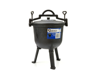 Kociołek Garnek Żeliwny 8L Czarny 80526 