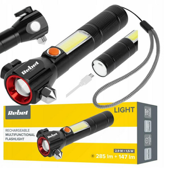 Akumulatorowa latarka wielofunkcyjna    