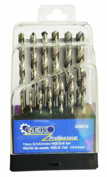 Komplet wierteł srebrnych do metalu 2-8m