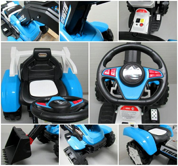 Spychacz spych na akumulator niebiesk 30