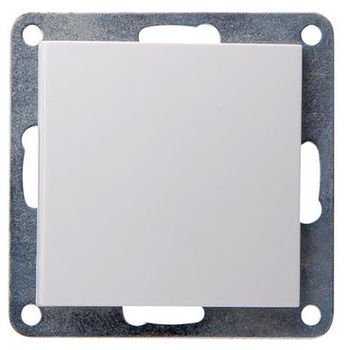 Włącznik schodowy podtynkowy biały