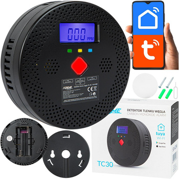 Detektor czujnik czadu TC30 2xAA WIFI   