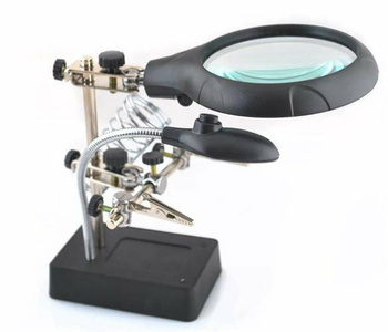 Zestaw z lupą - trzecia ręka new