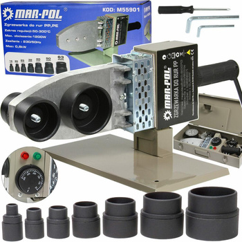 Zgrzewarka do rur PCV  1100W 7-matryc   