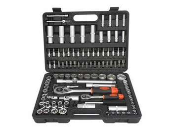 Komplet kluczy nasadowych 108 elementów 