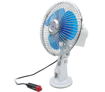 Wentylator Metalowy 12V Przyssawka 18cm