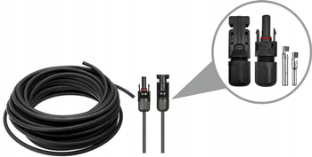 Przedłużacz solarny 1x6,00mm2, 0,6/1kV  