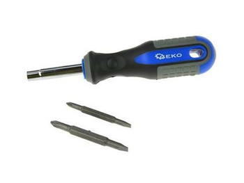 Wkrętak z wymiennymi końcówkami 
