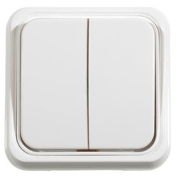 Włącznik świecznikowynatynkowy białyLK65