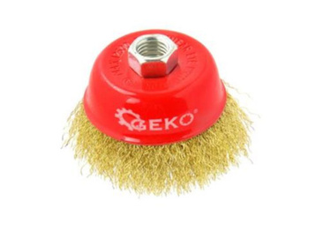 Czołowa Szczotka Druciana Mosiężna 75Mm